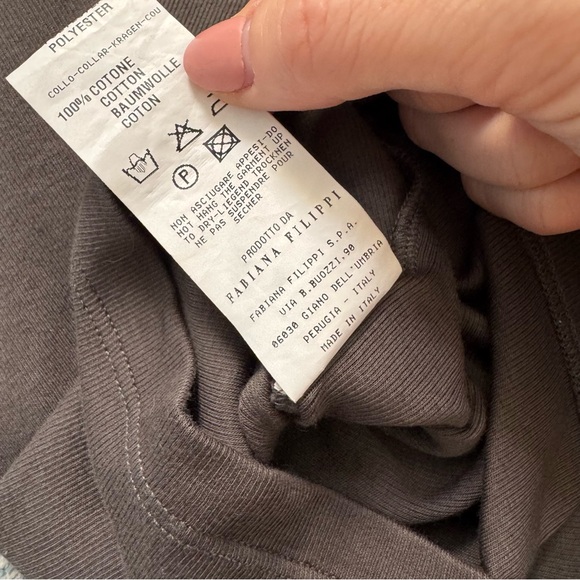 Fabiana Filippi Metallic Neckline Sleeveless Knit Top Taupe Brown Italian Luxury - Picture 9 of 9